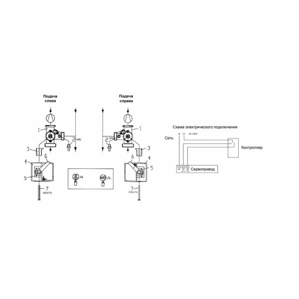 Сервопривод Meibes 3-х позиционный для групп MK, V-MK, 230 В, 6 Н*м (M66341)