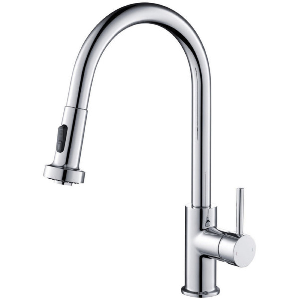 Смеситель для кухни Timo Saona хром, с выдвижным изливом (2316/00FL)