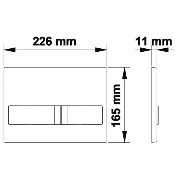Клавиша смыва Berges Novum L3 хром глянец (40013)