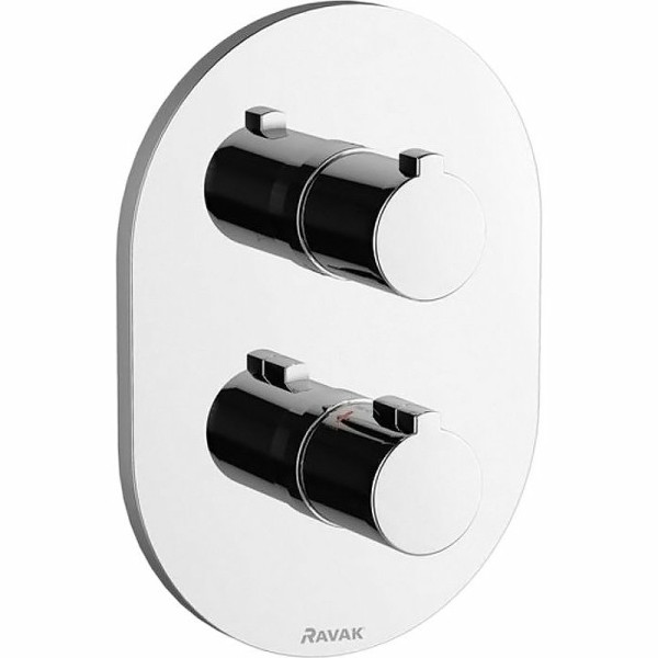 Смеситель для душа Ravak термостат для R-box multi 3 вывода внешняя часть хром CR 067.00 (X070075)