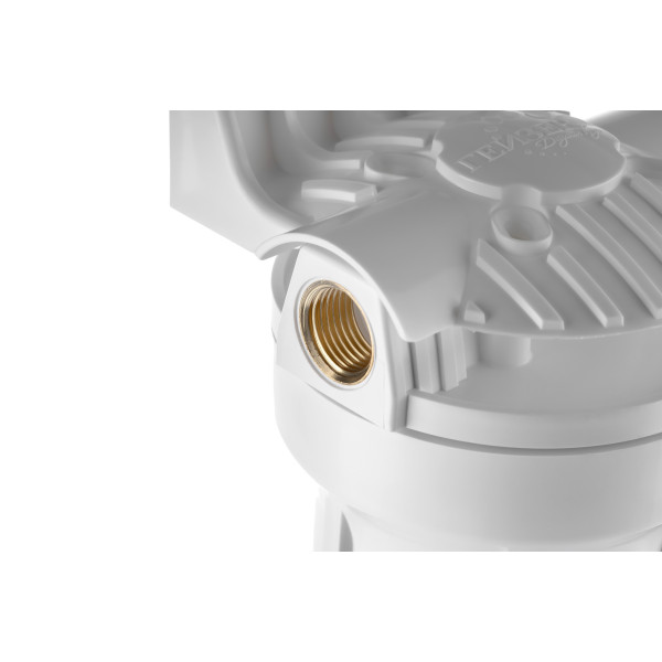 Фильтр колбовый Гейзер 1/2" 10SL с латунными вставками (белый, для холодной воды) (50544) Фильтр колбовый Гейзер 1/2" 10SL с латунными вставками (белый, для холодной воды) (50544)