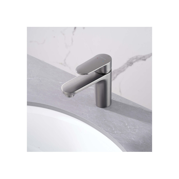 Смеситель для раковины Aquatek Ника оружейная сталь (AQ1810BGM) Смеситель для раковины Aquatek Ника оружейная сталь (AQ1810BGM)