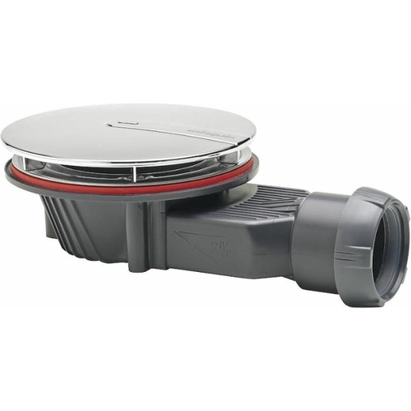 Сифон для душевого поддона Wirquin Slim+ 90/40 L190 сверхплоский, с сухим затвором, хром (30723365)