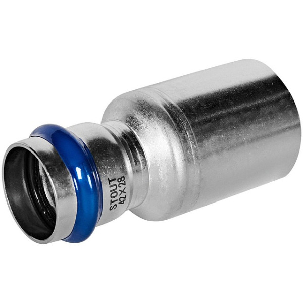 Муфта 42х28 однораструбная Stout SSS-2020 НПр-ВПр (нерж.ст., пресс) SSS-2020-004228 Муфта 42х28 однораструбная Stout SSS-2020 НПр-ВПр (нерж.ст., пресс) SSS-2020-004228