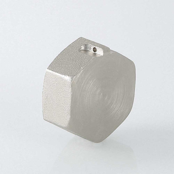 Заглушка 3/4"В с отверстием для пломбировки Valtec (никель) (VTr.603.N.0005)