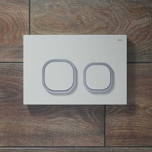Клавиша смывная Iddis Uniglass белая (UNG01WCi77)