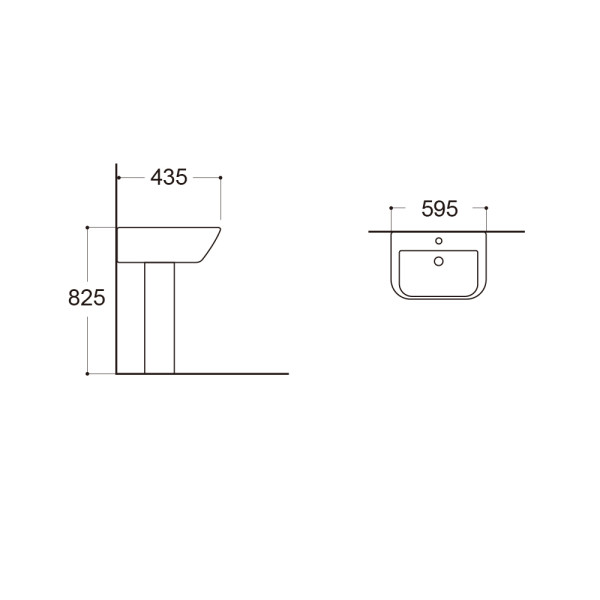 Пьедестал для раковины Aquatek 18x17x69,5 белый (AQ5442-00)
