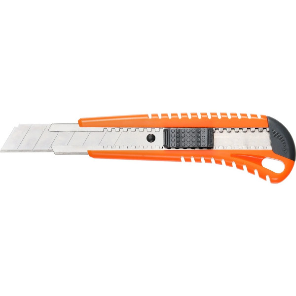 Нож технический Tulips Equipment Tools 18мм, пластиковый корпус, металлическая направляющая (IR16-170) Нож технический Tulips Equipment Tools 18мм, пластиковый корпус, металлическая направляющая (IR16-170)