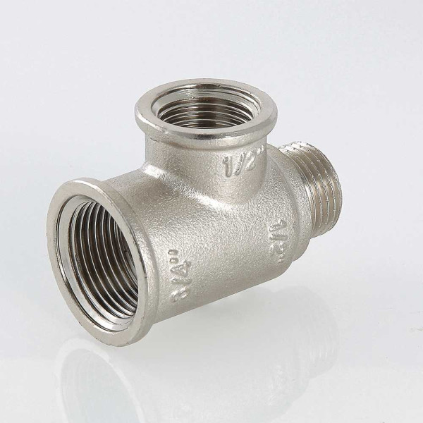 Тройник переходной 3/4"х1/2"х1/2" ВВН Valtec (никель) (VTr.134.RN.050404) Тройник переходной 3/4"х1/2"х1/2" ВВН Valtec (никель) (VTr.134.RN.050404)
