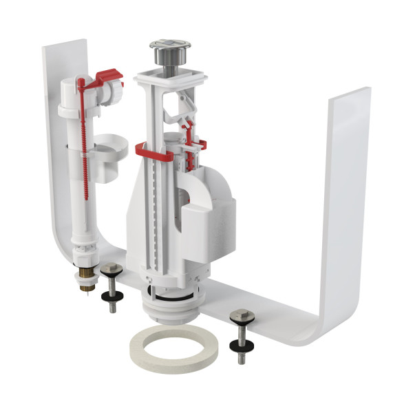 Сливной механизм AlcaPLAST 1/2" CHROM белый (SA08ASK 1/2" CHROM)