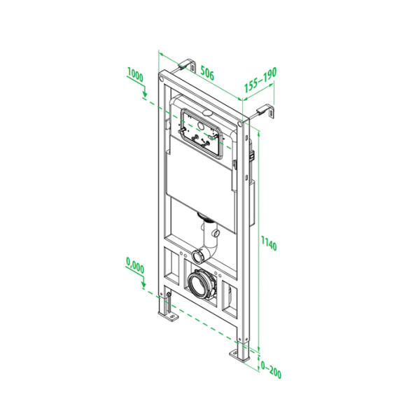 Инсталляция для подвесного унитаз Iddis Neofix (NEO0000i32)