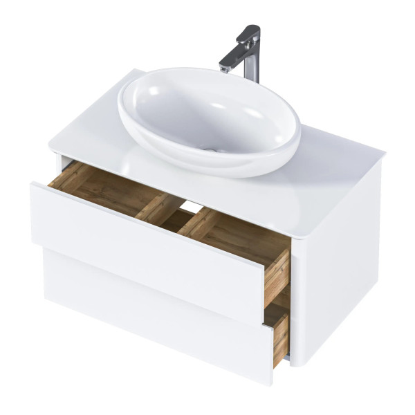 Тумба подвесная  Marka One Monro 800x450x420 белый (Ц0000027406)