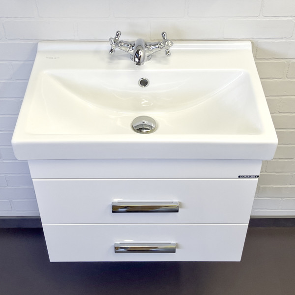 Тумба подвесная Comforty Никосия 600x530x400 белый глянцевый с раковиной (00-00001502) Тумба подвесная Comforty Никосия 600x530x400 белый глянцевый с раковиной (00-00001502)