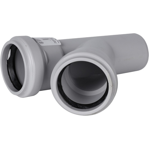 Тройник 58x58x45 Stout (PP, серый) (SKB-0015-585845)