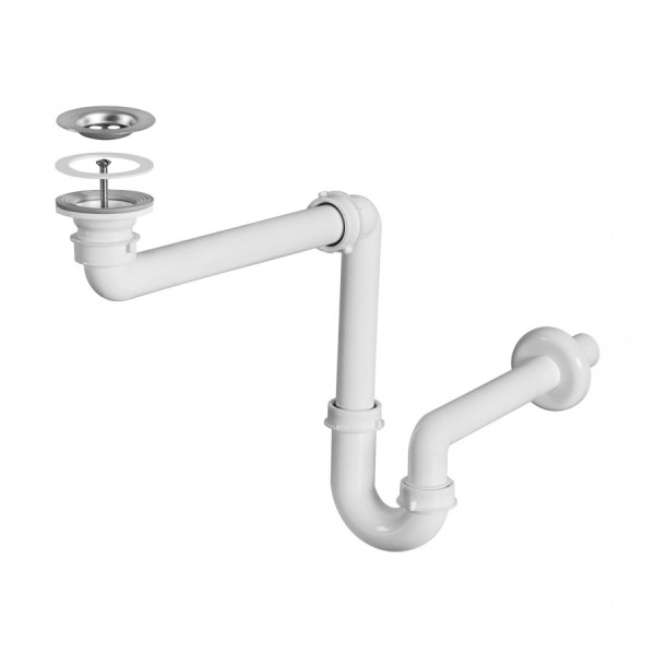 Сифон для раковины Aquaton Aqua 656x55x306 белый (1.A282.7.05X.X00.0)