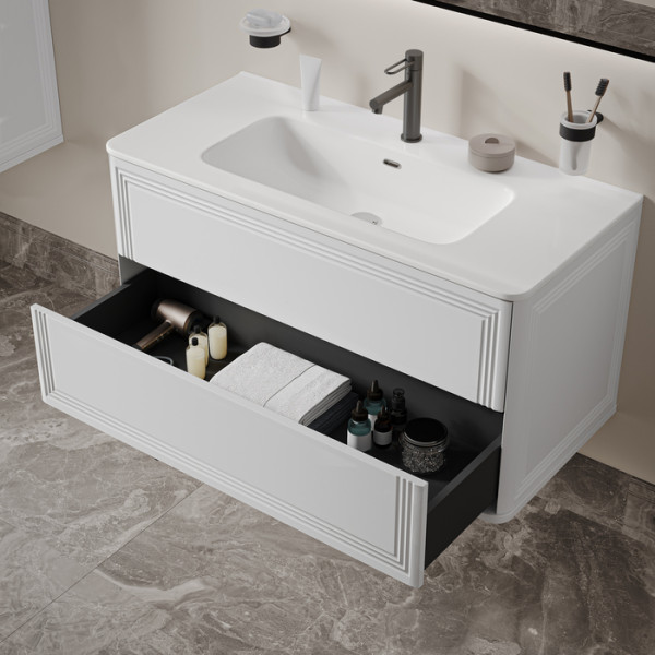 Тумба подвесная Iddis Oxford Neo 100 см белый подходит умыв. 0101000i28 (OXN10W0i95)