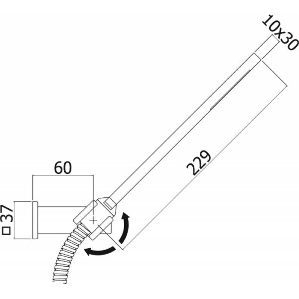 Душевой гарнитур Paffoni Level черный (ZDUP059NO)