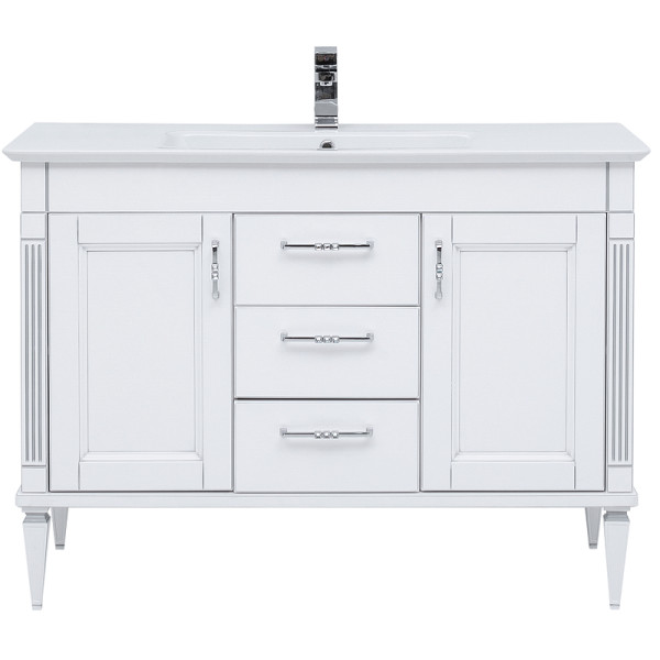 Тумба напольная Aquanet Селена 120 белый/серебро (00201652) Тумба напольная Aquanet Селена 120 белый/серебро (00201652)