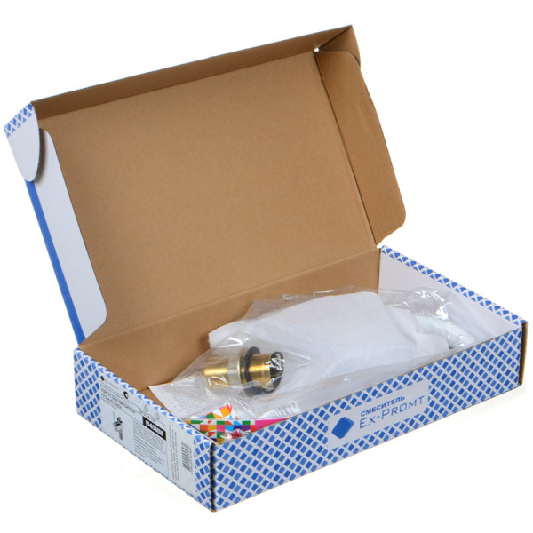 Смеситель для кухни Ex-promt Kitchen с гибким изливом, хром (Ex125.4-11 white)