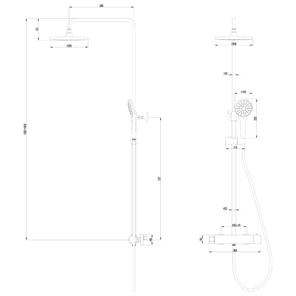 Смеситель для душа lemark Bronx черный (LM3770BL) Смеситель для душа lemark Bronx черный (LM3770BL)