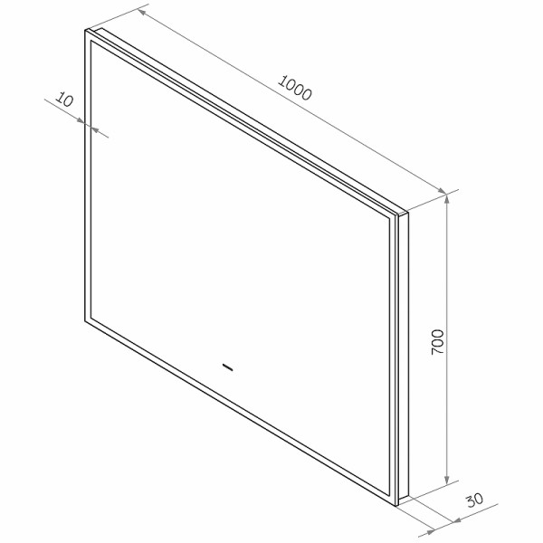 Зеркало с подсветкой Континент Amer Led 1000х700 (ЗЛП1523)