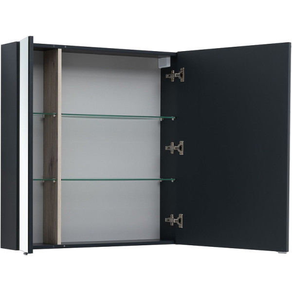 Зеркало-шкаф Aquanet Алвита New 80x85 антрцит (00277535)