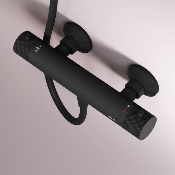 Смеситель для душа AM.PM Libre с термостатом черный (F6040022) Смеситель для душа AM.PM Libre с термостатом черный (F6040022)