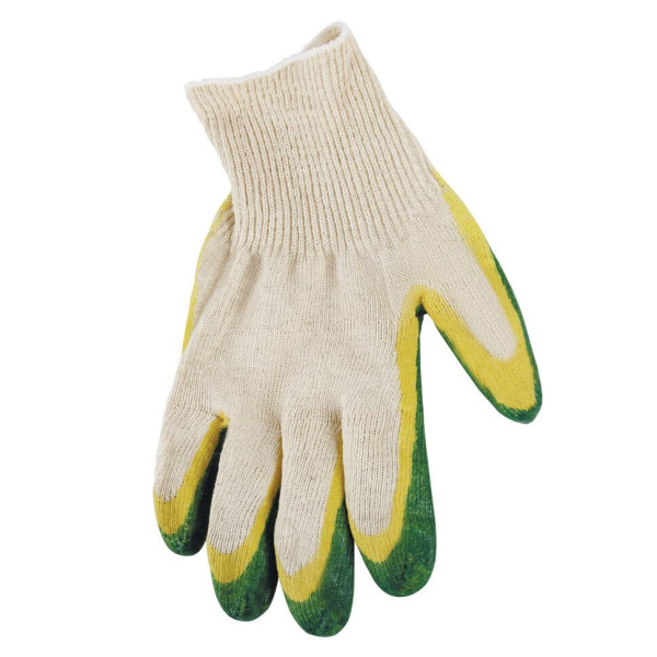 Перчатки х/б одинарный латексный облив (7585)