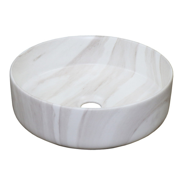 Раковина накладная Azario 35,5x35,5x12 серый мраморный (AZ-3134-M817)