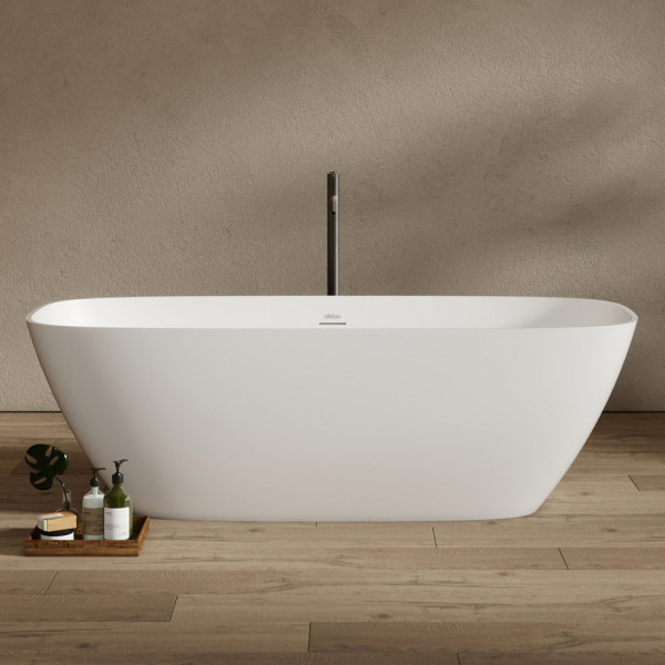 Ванна из искусственного камня Abber Stein 165x70,5x52 белая матовая (AS9632) Ванна из искусственного камня Abber Stein 165x70,5x52 белая матовая (AS9632)