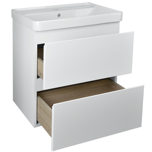 Тумба подвесная Azario с раковиной Мила 60 с раковиной Monte 60 (CS00080140)