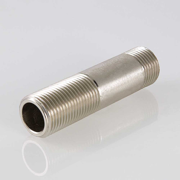 Сгон трубный 1/2"х100 мм. Valtec (никель) (VTr.653.N.0410) Сгон трубный 1/2"х100 мм. Valtec (никель) (VTr.653.N.0410)