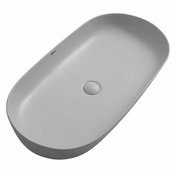 Раковина накладная Abber Bequem светло-серая матовая (AC2110MLG) Раковина накладная Abber Bequem светло-серая матовая (AC2110MLG)