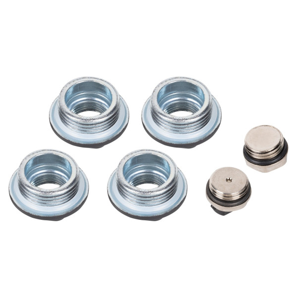 Комплект универсальный для монтажа радиатора Royal Thermo 1/2'' (черный) (RT1/2B)