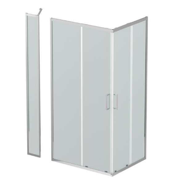 Душевой уголок BelBagno Luce 125x100x195 стекло прозрачное, профиль хром (LUCE-AH-21-125/100-C-Cr)