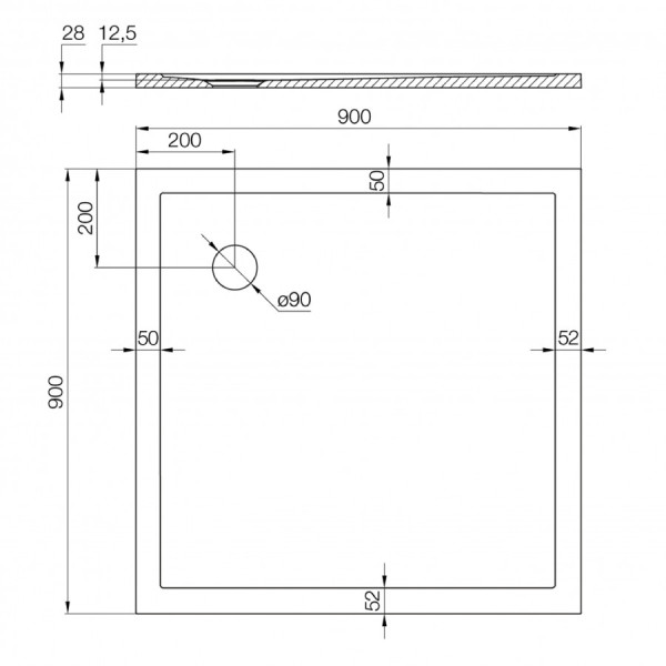 Душевой поддон Aquaton Калифорния 90x90x3,7 белый (1.A73,7.5.3,6C.A01.0) Душевой поддон Aquaton Калифорния 90x90x3,7 белый (1.A73,7.5.3,6C.A01.0)