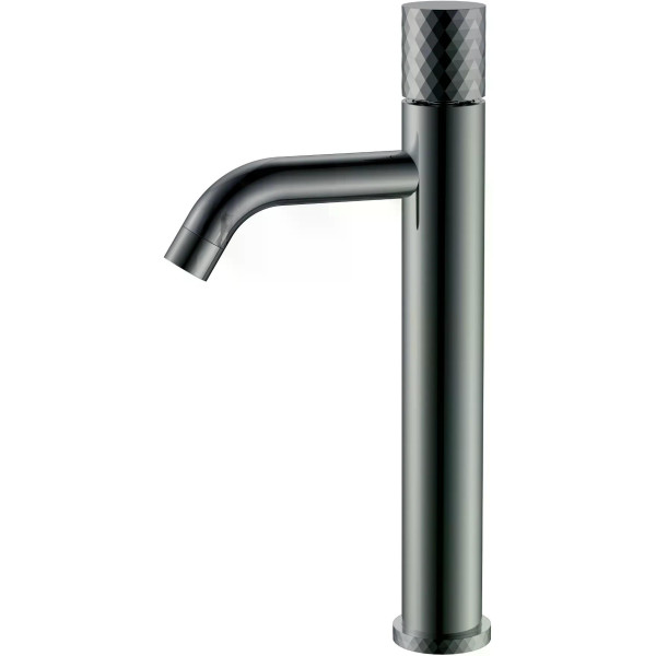 Смеситель для раковины Boheme Stick SGM (графит глянец) (122-SGM)