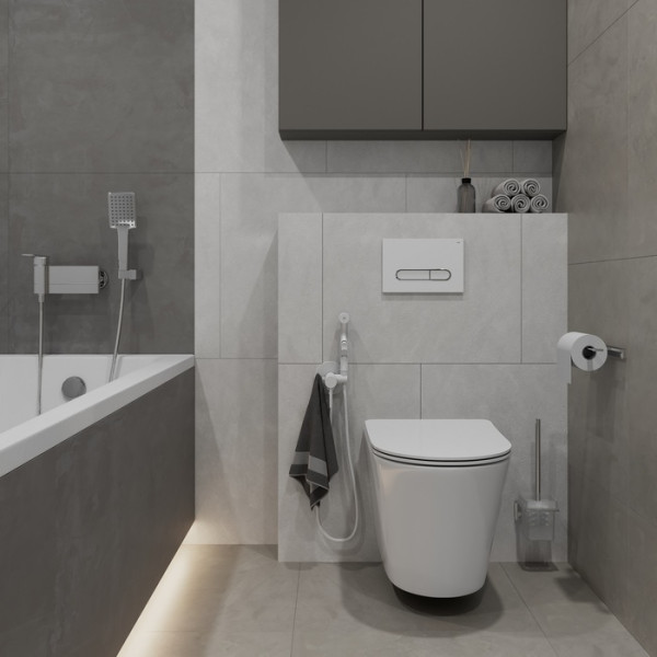 Клавиша смывная Iddis 001 Unifix белая (UNI01WCi77) Клавиша смывная Iddis 001 Unifix белая (UNI01WCi77)