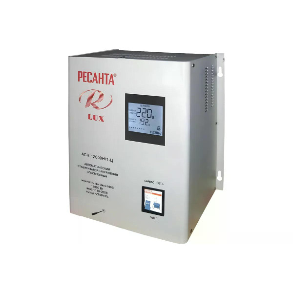 Стабилизатор напряжения Ресанта LUX АСН-12000Н/1-Ц (63/6/22)