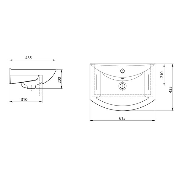 Тумба Онда 60 /131203S0011B0 умывальник Aquaton Грация с переливом белый 60 (1A1228K1ON010)
