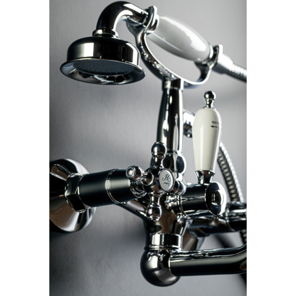 Смеситель для ванны и душа Boheme с душевым гарнитуром хром (263)