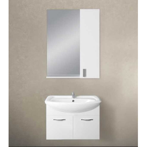 Шкафчик зеркальный 1Marka Вита 650*172*866 белый (У26206) Шкафчик зеркальный 1Marka Вита 650*172*866 белый (У26206)