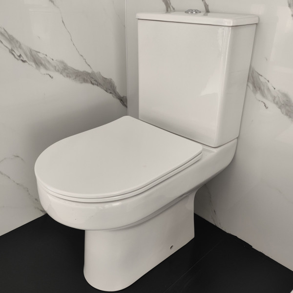 Унитаз-компакт Wesnaart Eco белый с сиденьем soft-close (101-Eco05) Унитаз-компакт Wesnaart Eco белый с сиденьем soft-close (101-Eco05)
