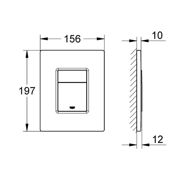 Клавиша смывная Grohe Skate Cosmopolitan холодный рассвет глянец (38732GL0)