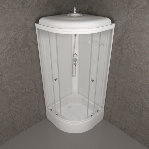 Душевая кабинаTriton Ультра 90x90 стекло прозрачное, профиль белый (DK321)