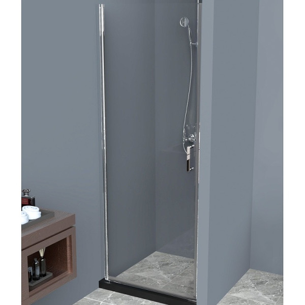 Душевая дверь BelBagno Uno 75x190 стекло прозрачное, профиль хром (UNO-B-1-75-C-Cr)