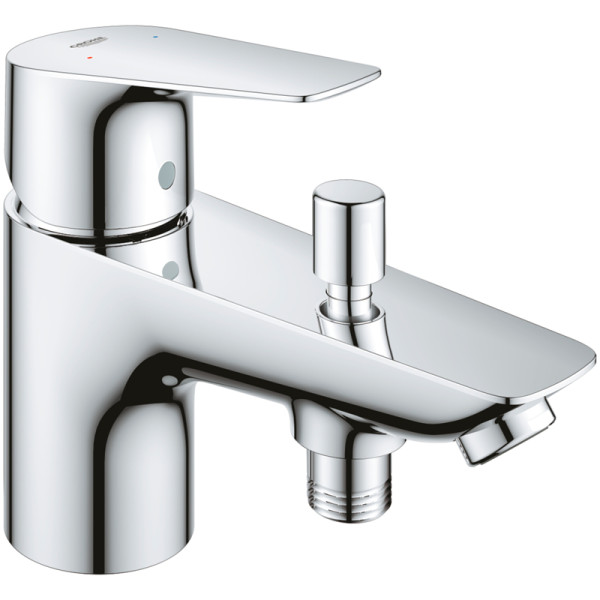 Смеситель на борт ванны Grohe BauLoop внешняя и внутренняя части хром (23562001)