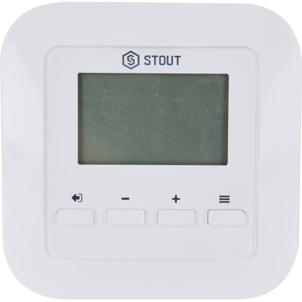 Терморегулятор Stout беспроводной комнатный двухпозиционный ST-295v2, белый (STE-0101-029521)