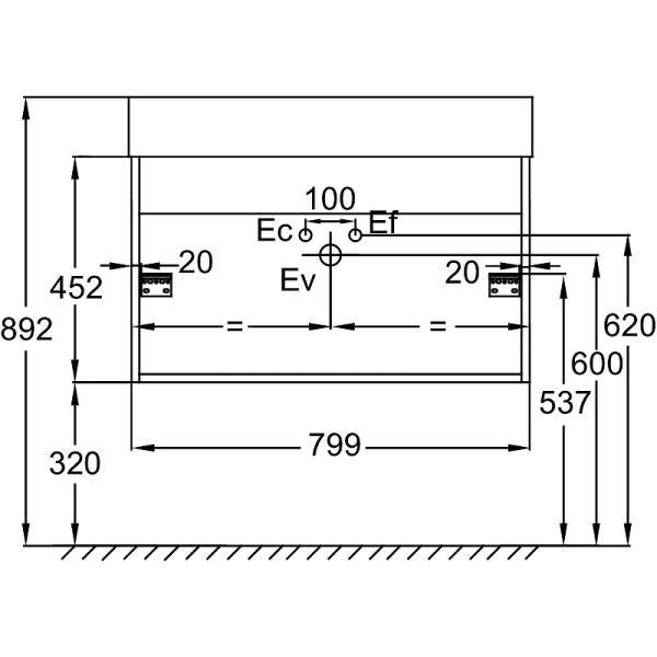Тумба подвесная Jacob Delafon Vivienne 80 белый глянец/дуб давос (EB1667-E75-J5)