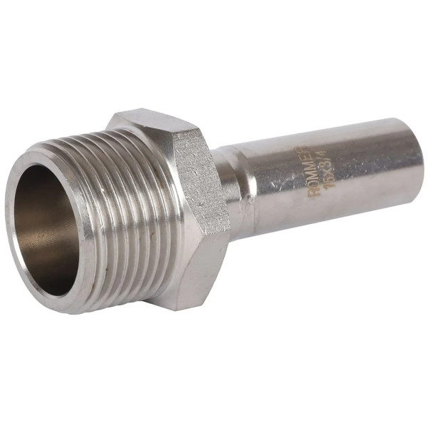 Вставка резьбовая 15х3/4"Н Rommer из нержавеющей стали (пресс) (RSS-0024-001534) Вставка резьбовая 15х3/4"Н Rommer из нержавеющей стали (пресс) (RSS-0024-001534)